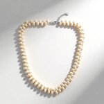 Collana in argento con Perla d'Acqua Dolce Bianca (TPC)