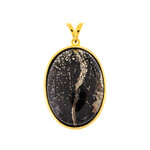 Pyritschiefer-Silberanhänger