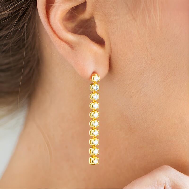 Pendientes en plata con Topacio azul cielo