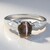 Anello placcato in platino con Scapolite Occhio di Gatto