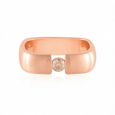 I2 Champagne Diamond Silver Ring (de Melo Essence)