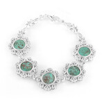 Bracciale in argento con Moneta Antica – Obolo della Vedova – PRUTAH