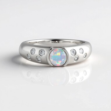 Welo-Opal-Silberring