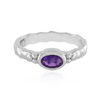 Anello in argento con Ametista Zambiana