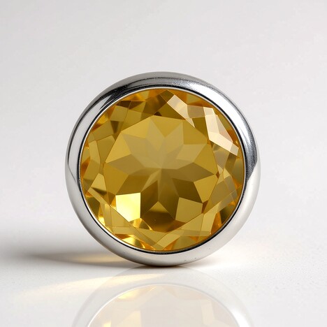 Ciondolo in argento con Citrino (MONOSONO COLLECTION)