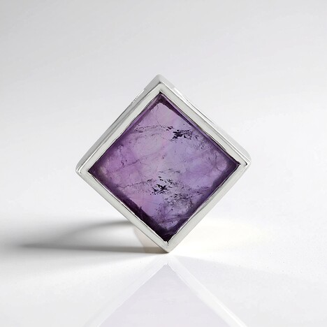 Ciondolo in argento con Ametista (MONOSONO COLLECTION)