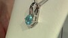 Pendentif en argent et Apatite bleue