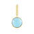Zilveren hanger met een Sleeping Beauty Turkoois