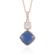 Collana in argento con Opale Blu (KM by Juwelo)