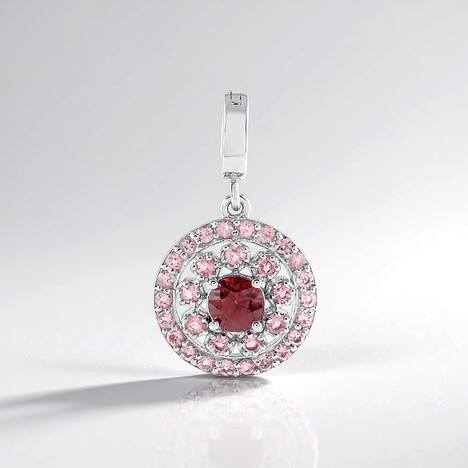 Ciondolo in argento con Zircone Mogano