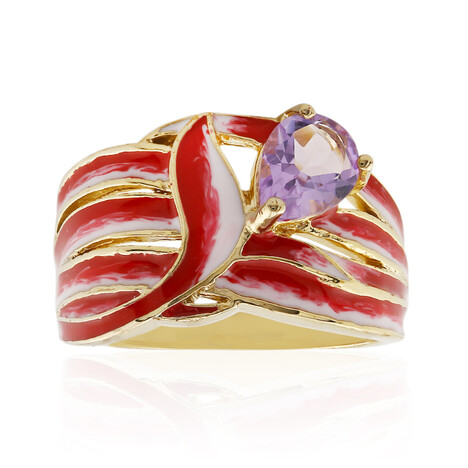 Lavendel-Amethyst-Silberring