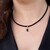 Collana in argento con Spinello Nero