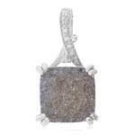 Pendentif en argent et Agate étincelante