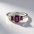 Anello in argento con Rodolite
