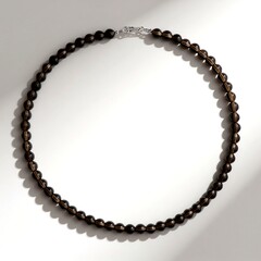 Collana in argento con Quarzo Fumè
