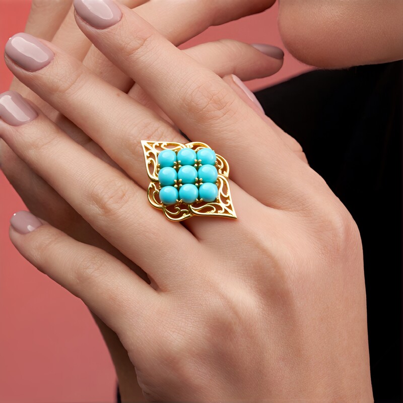 Sleeping Beauty-Türkis-Silberring (Faszination Türkis)