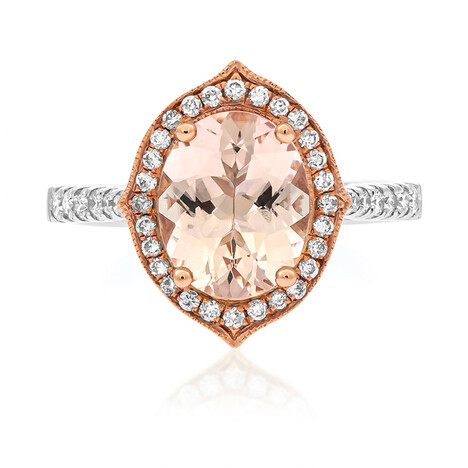 Bague en or et Morganite AAA (AMAYANI)