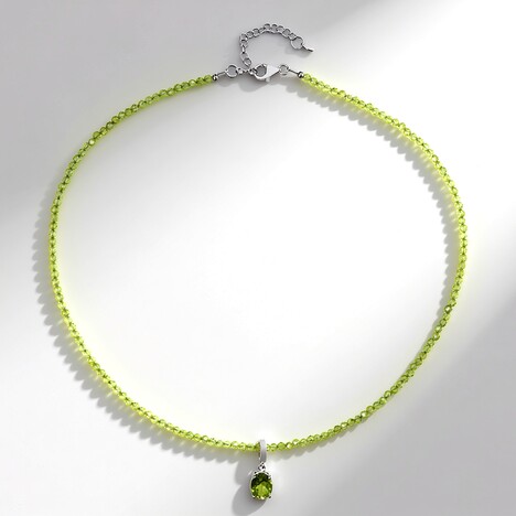 Collana in argento con Peridoto