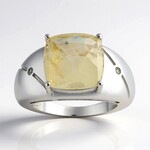 Anello in argento con Pietra del Sole dell'Oregon