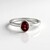 Anello in argento con Granato Mozambico
