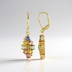 Orecchini in argento con Zaffiro Blu