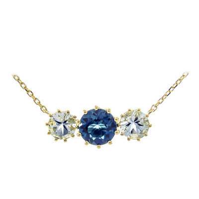 10K London Blue Topaz Gold Necklace