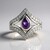 Anello in argento con Ametista Siberiana (de Melo Essence)