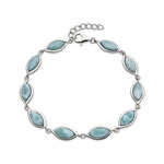 Bracciale in argento con Larimar