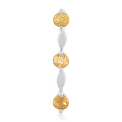 Ciondolo in argento con Zaffiro Arancione