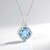 Collana in argento con Topazio Blu Cielo