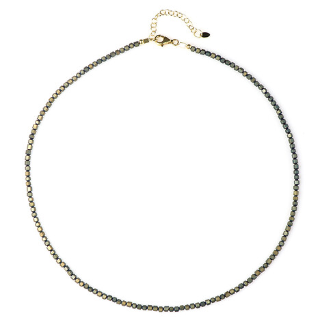 Collana in argento con Ematite Mistica Verde