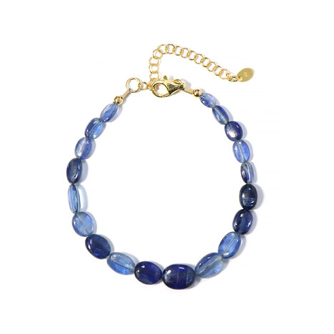 Bracciale in argento con Cianite del Nepal