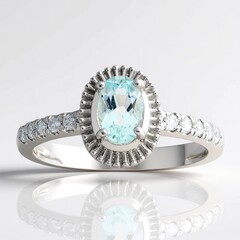 Anello in argento con Ambligonite