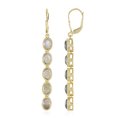 Blauer Maniry-Labradorit-Silberohrringe (KM by Juwelo)