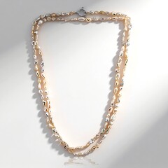 Collana in argento con Perla Keshi d’Acqua Dolce Bianca (TPC)