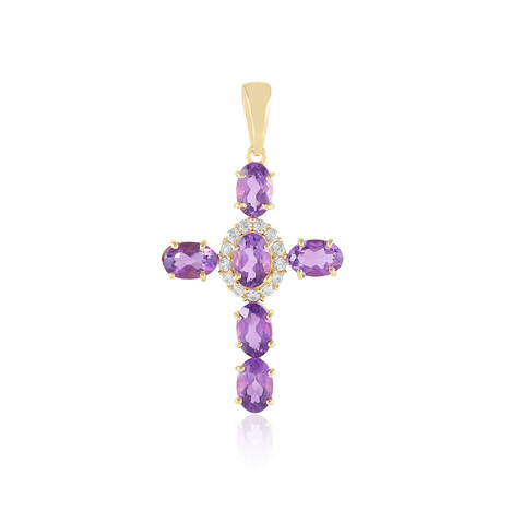 Pendentif en argent et Améthyste du Maroc