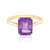 Bague en argent et Améthyste du Maroc