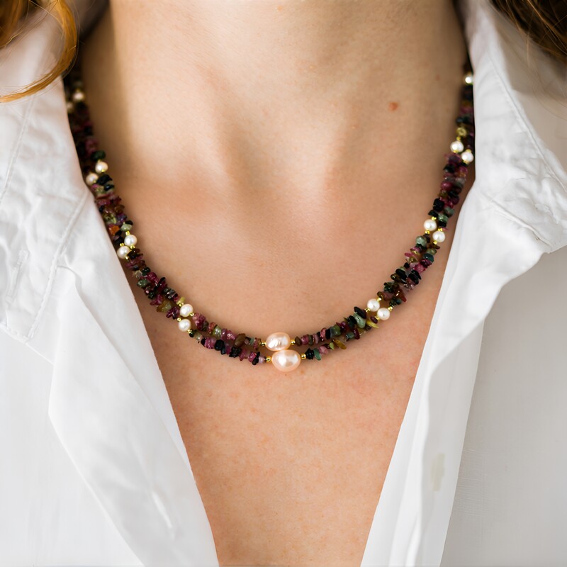 Collar en plata con Turmalina