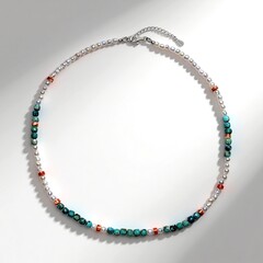 Collana in argento con Conchiglia di Ostrica Spinosa Arancione