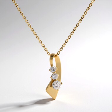 Collar en oro con Diamante SI1 (H) (CIRARI)