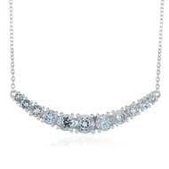 Brasilianischer Aquamarin-Silbercollier