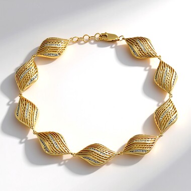Bransoletka ze złota - Diament I1 (I)  (Ornaments by de Melo)