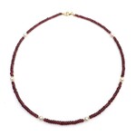 Collier en argent et Grenat d'Inde