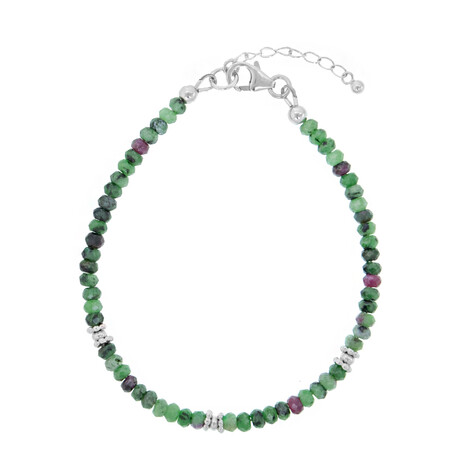 Brazalete en plata con Rubí Zoisite