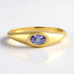 Anello in argento con Tanzanite