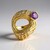 Anello in argento con Ametista (MONOSONO COLLECTION)