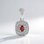 Pendentif en argent et Rubis de Tanzanie