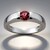 Anello in argento con Tormalina Rosa