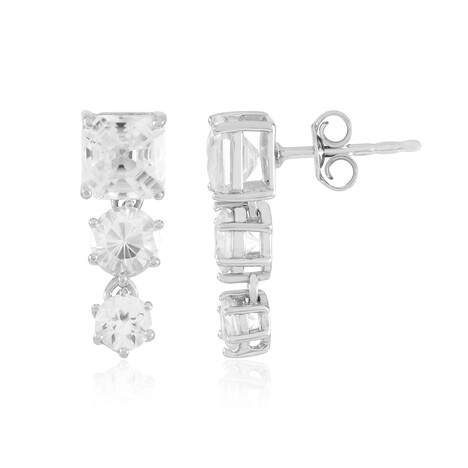 Boucles d'oreilles en argent et Zircon (de Melo Essence)