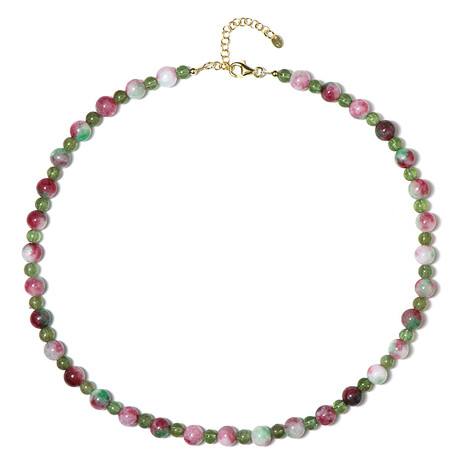 Edelstein-Silberhalskette